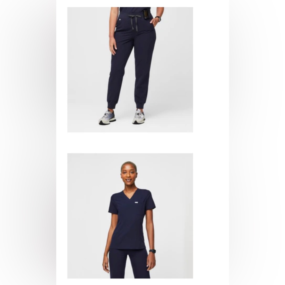FIGS navy blue scrubs